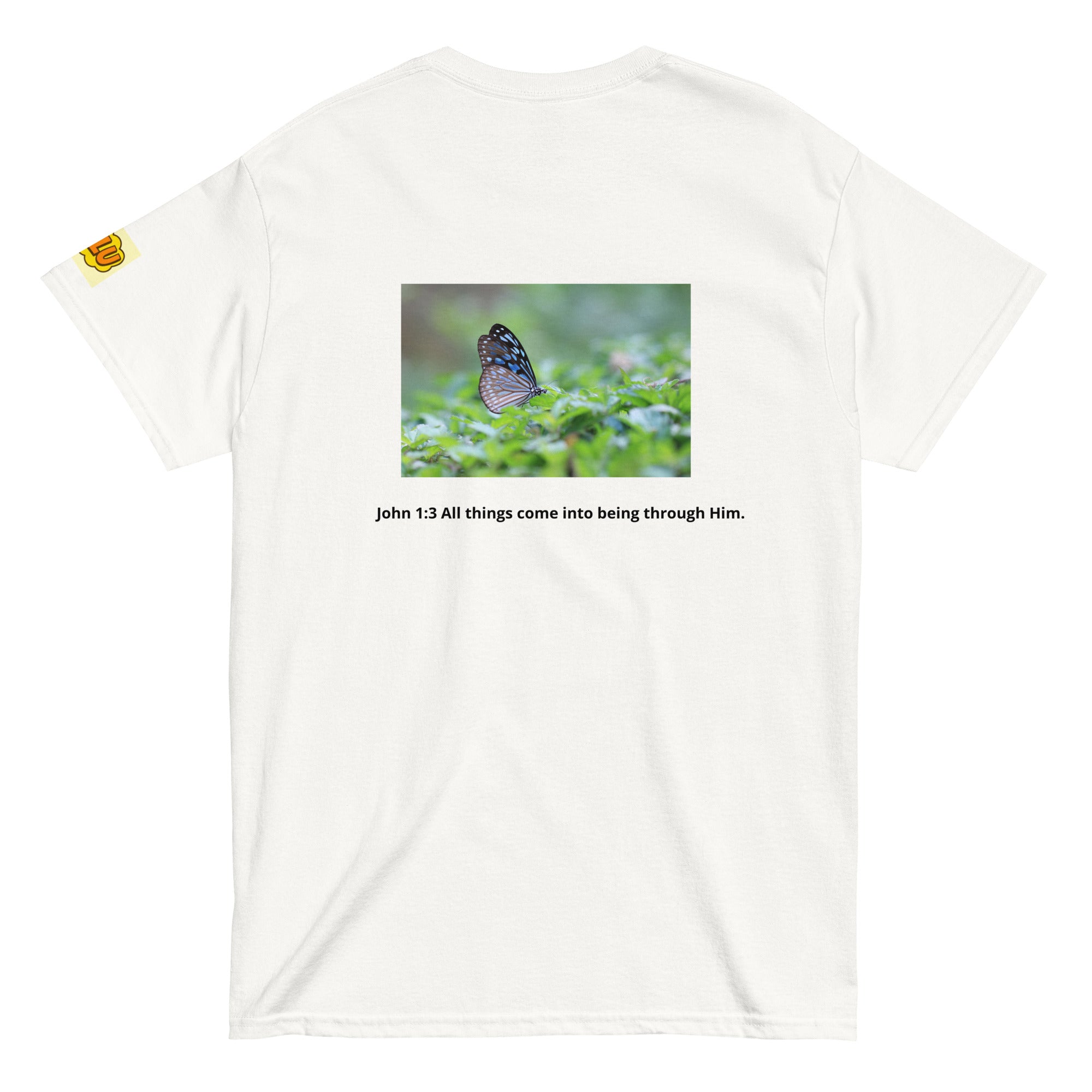 蝴蝶圖案男女通用經典T卹